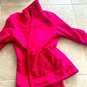 Fleece hot pink jacket